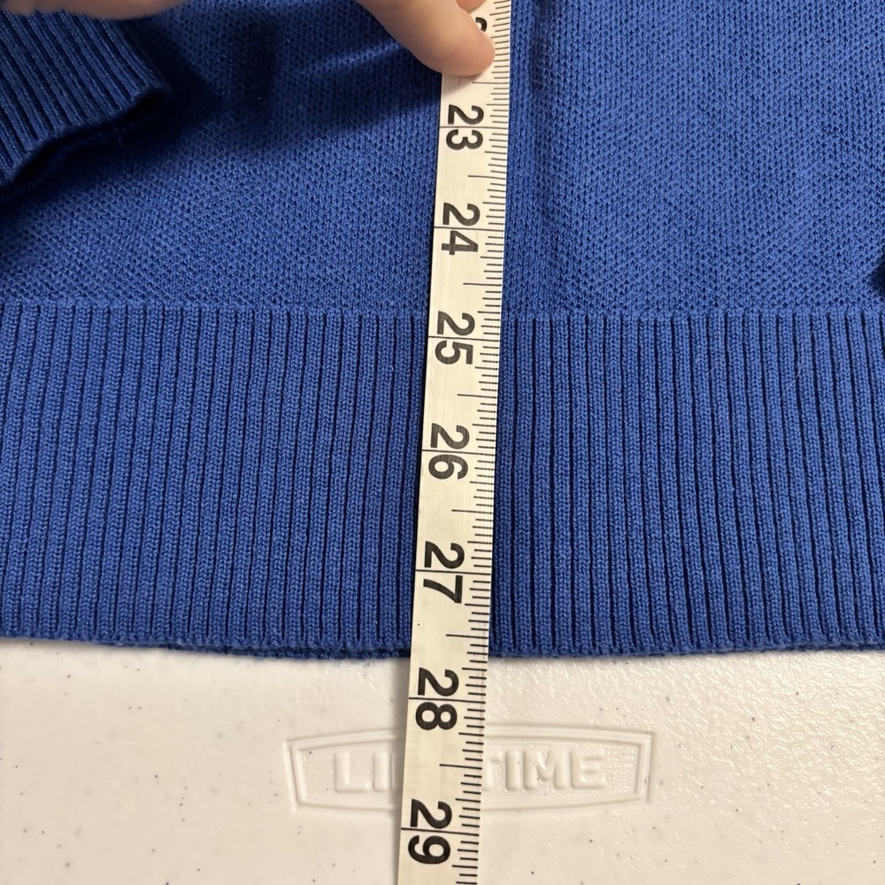 Bud LightSweater King Of‎ Beer Blue Knit Pullover Merch Logo Spell out Mens L - Picture 7 of 8